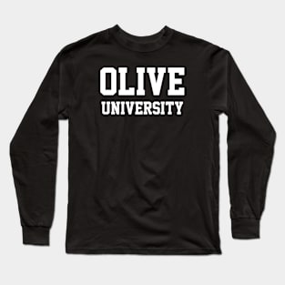 Olive University Long Sleeve T-Shirt